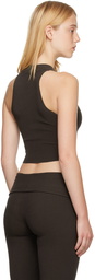 LESET Brown Grace Tank Top