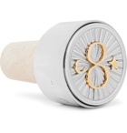 Foundrae - Karma Sterling Silver, 18-Karat Gold and Cork Bottle Stopper - Silver