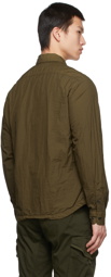 C.P. Company Khaki Taylon L Zipped Shirt