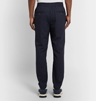 Barena - Slim-Fit Wool-Blend Seersucker Drawstring Trousers - Blue