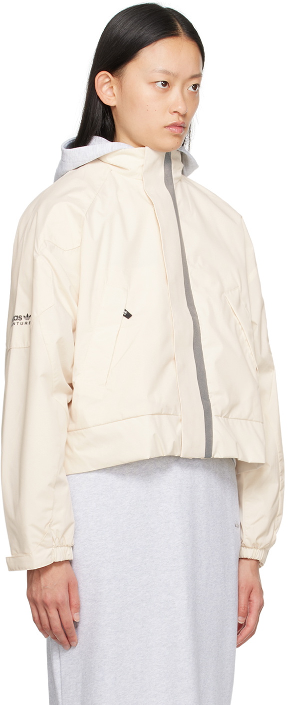 adidas Originals Off-White Cropped Jacket