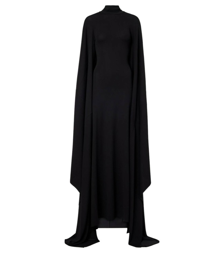 Photo: Balenciaga Caped turtleneck jersey gown