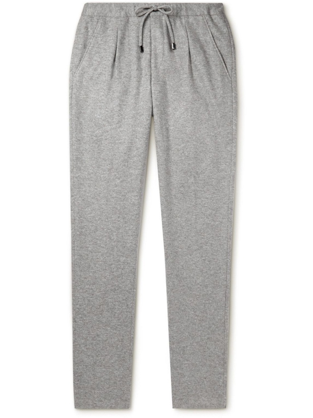 Photo: Thom Sweeney - Slim-Fit Tapered Cashmere-Blend Sweatpants - Gray