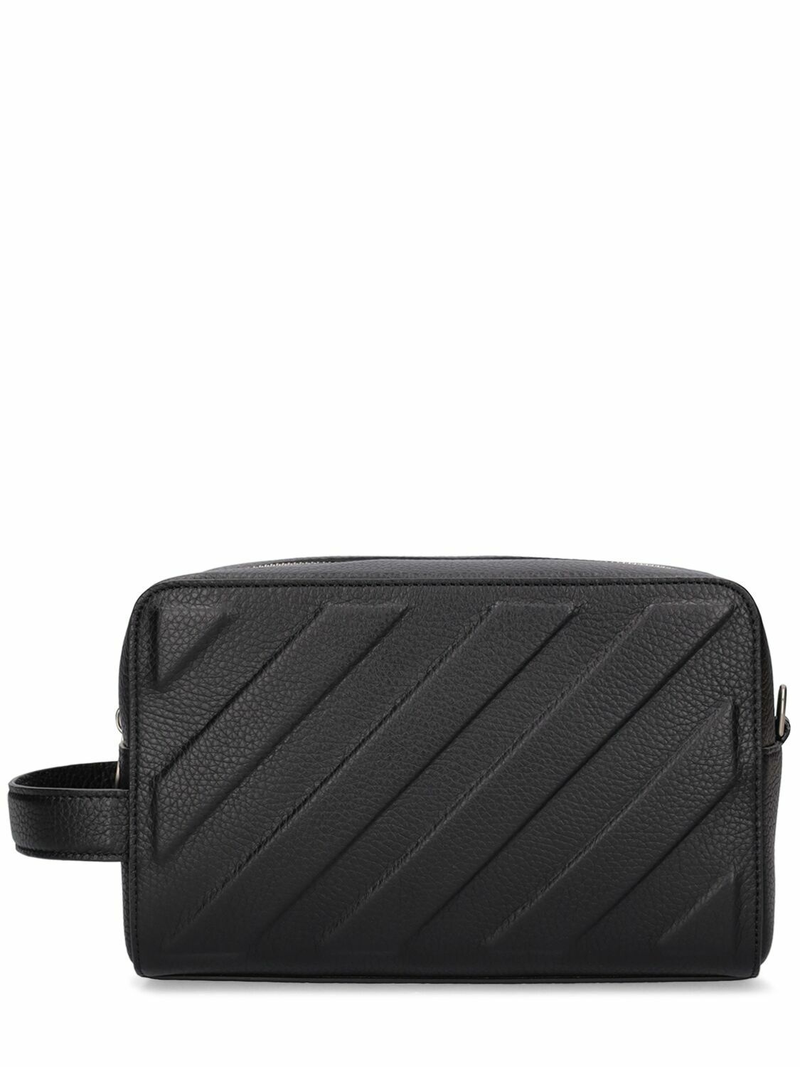 Photo: OFF-WHITE - 3d Diagonal Leather Pouch
