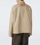 JW Anderson Embroidered cotton canvas jacket