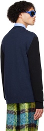 Marni Navy Argyle Sweater