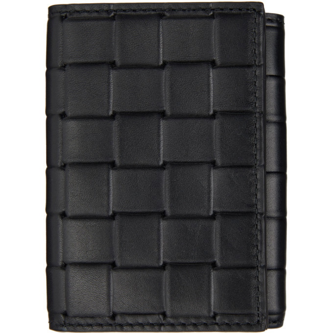 Photo: Bottega Veneta Black Intrecciato Multi-Functional Wallet