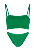 Hunza G Gigi Seersucker Bikini - Green - One Size
