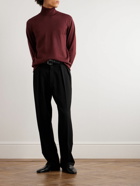 Etro - Logo-Embroidered Wool Rollneck Sweater - Red