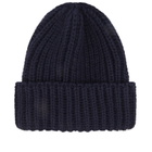 Café Mountain Men's Wool Toque Beanie in Deep Navy 