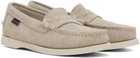 Sebago Taupe Dan Boat Flesh Out Loafers