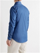 Thom Sweeney - Button-Down Collar Cotton-Chambray Shirt - Blue