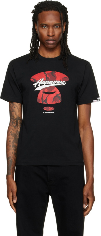 Photo: AAPE by A Bathing Ape Black Basic T-shirt