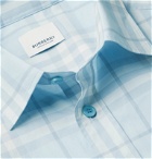 Burberry - Checked Cotton-Poplin Shirt - Blue