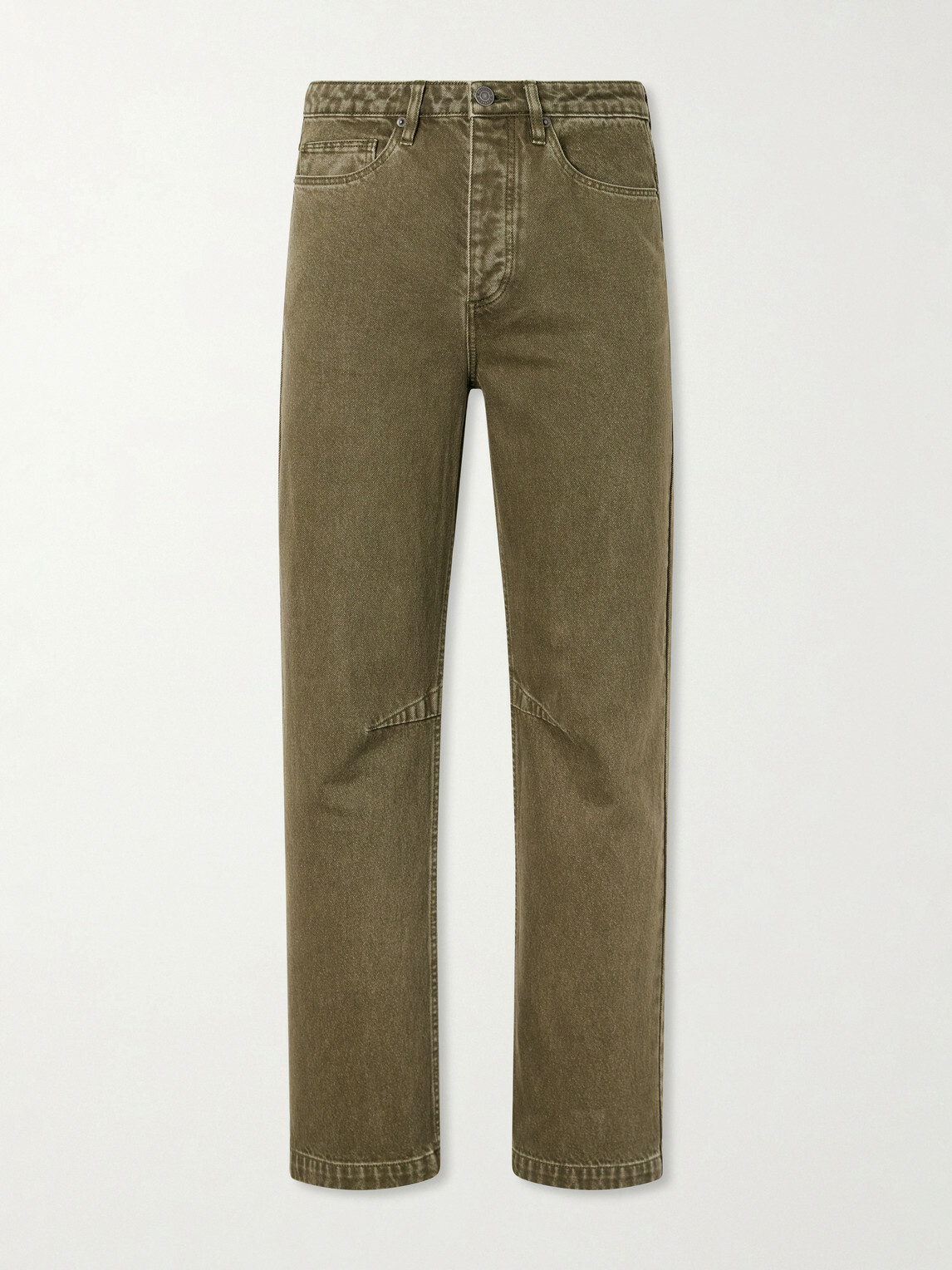 MANAAKI - Pita Straight-Leg Garment-Dyed Jeans - Green