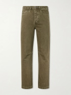 MANAAKI - Pita Straight-Leg Garment-Dyed Jeans - Green