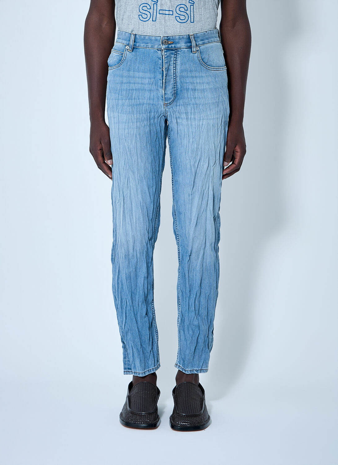 Bottega Veneta Crushed Jeans