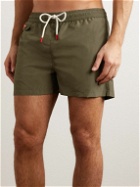 Kiton - Straight-Leg Mid-Length Swim Shorts - Green