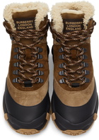 Burberry Brown Suede Tor Boots