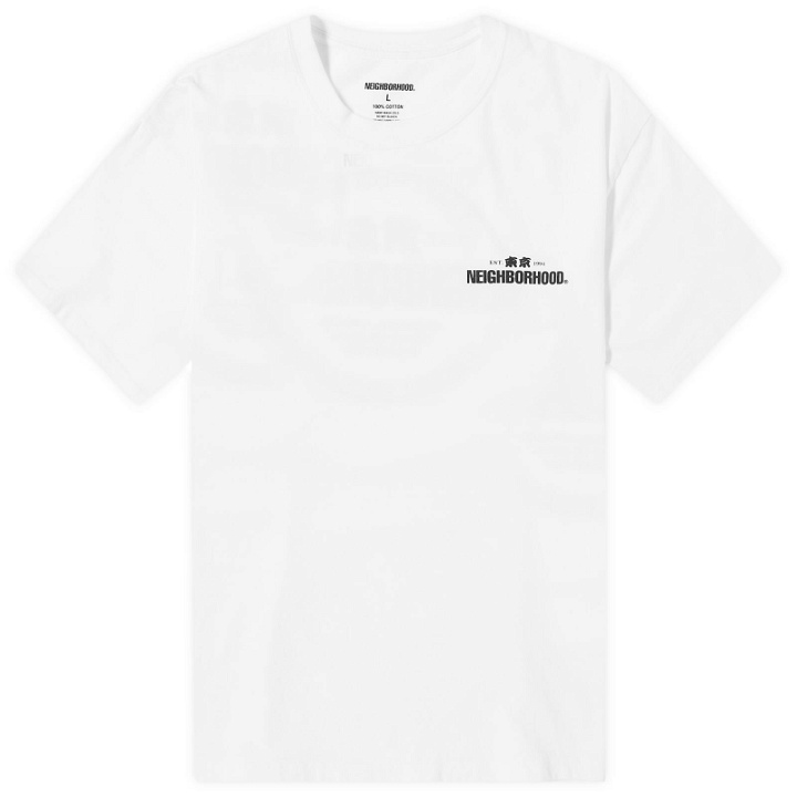 Photo: Neighborhood Men's 4 Printed T-Shirt in White
