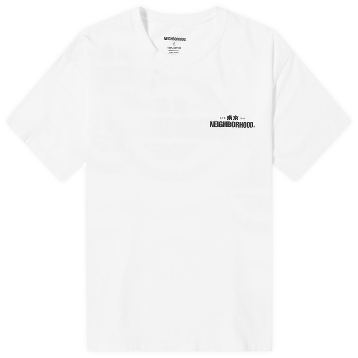 Photo: Neighborhood Men's 4 Printed T-Shirt in White