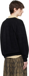 WACKO MARIA Black Mohair Knit Cardigan