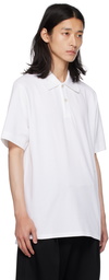 Lanvin White Embroidered Polo