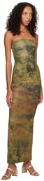 BINYA SSENSE Exclusive Brown Alicia Maxi Dress