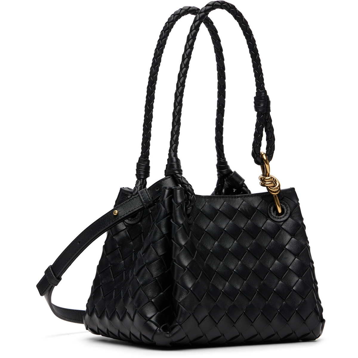 Bottega Veneta Black Small Parachute Bag
