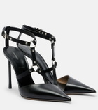 Tom Ford Harness leather slingback pumps