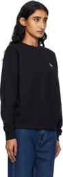 Maison Kitsuné Black 'Baby Fox' Comfort Sweatshirt