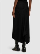 YOHJI YAMAMOTO - Wide Structured Twill Midi Skirt