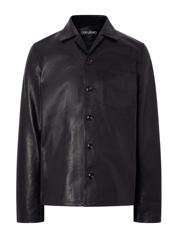 Photo: Our Legacy - Private Leather Jacket - Black