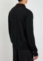 Jil Sander Wool Polo Shirt Black