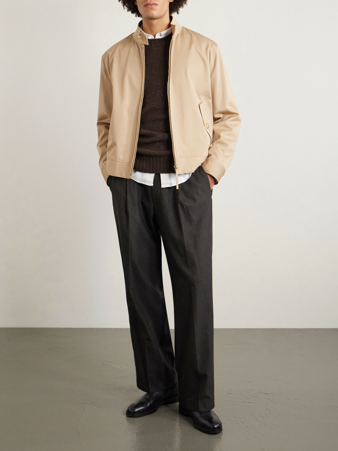 Gabriela Hearst - Cotton-Twill Harrington Jacket - Neutrals