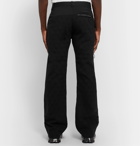 Off-White - Black Slim-Fit Flared Shell-Trimmed Wool-Jacquard Suit Trousers - Black