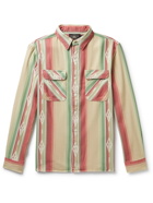 RRL - Matlock Striped Cotton Oxford Shirt - Brown