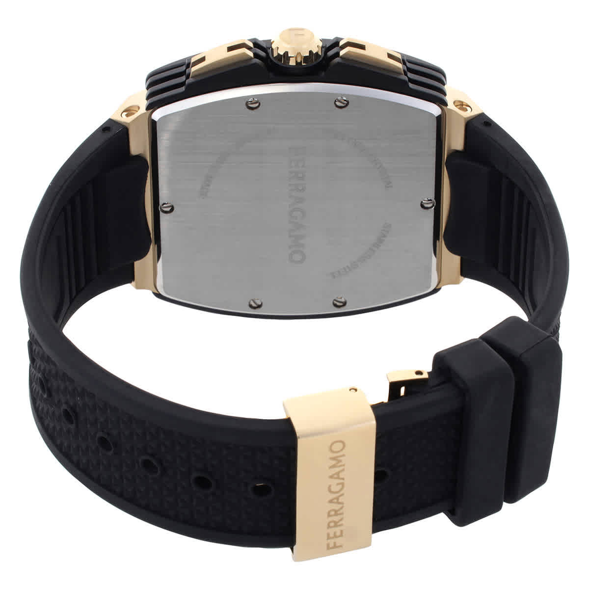 Ferragamo F-80 Chronograph Quartz Black Dial Mens Watch SFKE00624