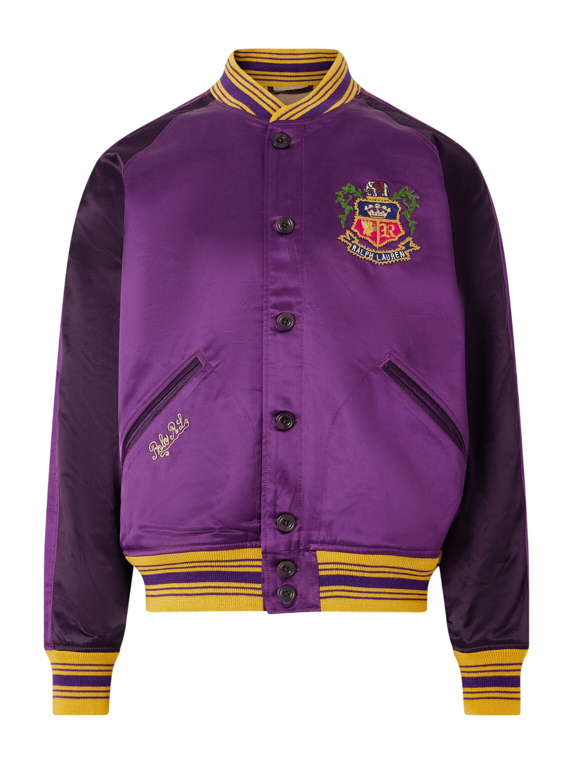 Polo Ralph Lauren Khaki 'Peace Love Polo' Bomber Jacket Polo Ralph