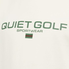 Quiet Golf Men's QG Sportswear Crew Sweat in Cream