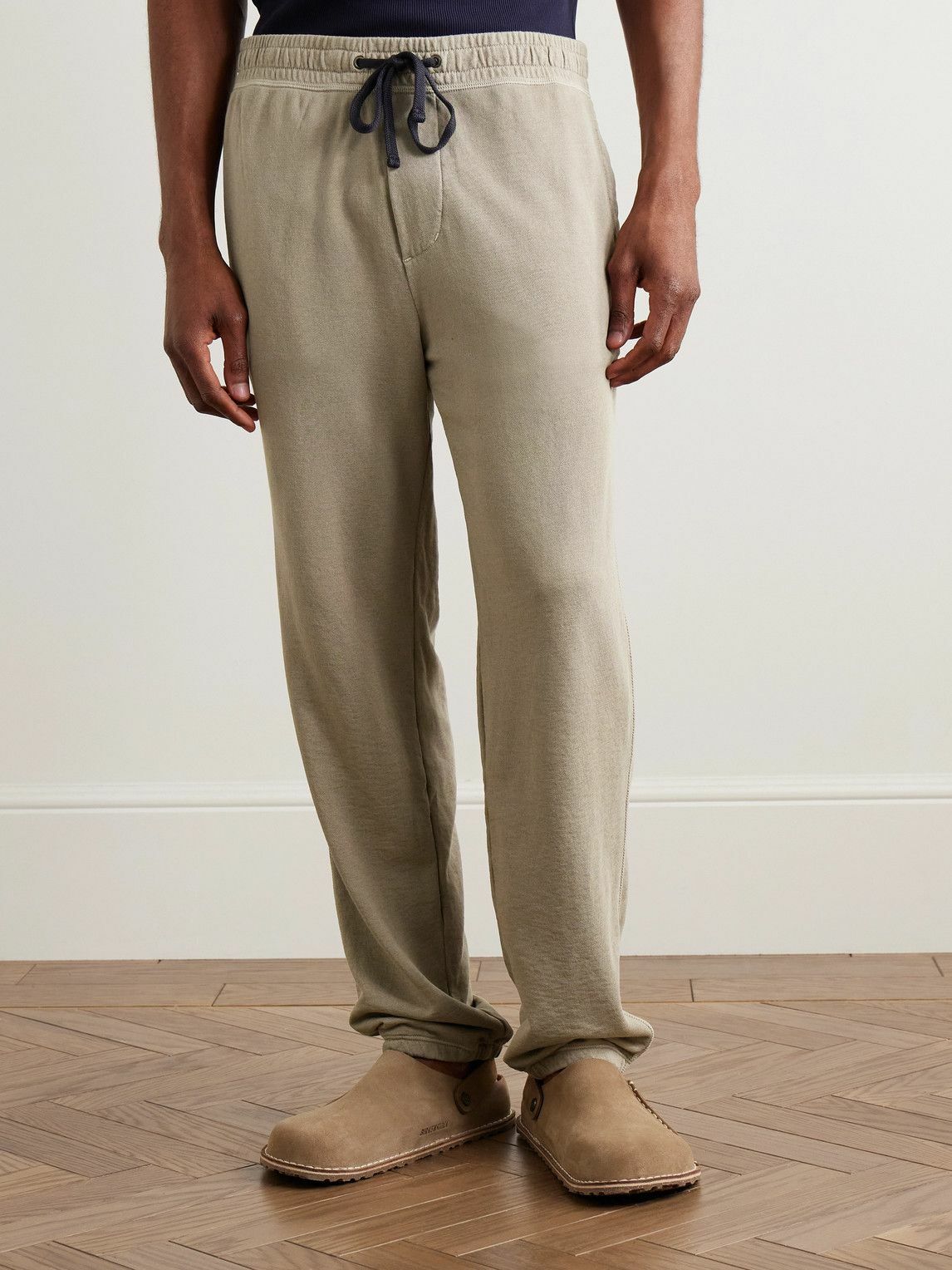 James Perse - Loopback Cotton-Jersey Sweatpants - Neutrals