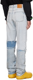 Heron Preston Blue Regular 5-Pockets Jeans
