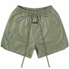 Fear Of God Track Short in Green Iridescent