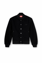 Diesel Bomber jacket in felted wool blend - Jackets Mens in Black