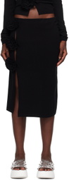 Jean Paul Gaultier Black 'The Flower' Midi Skirt