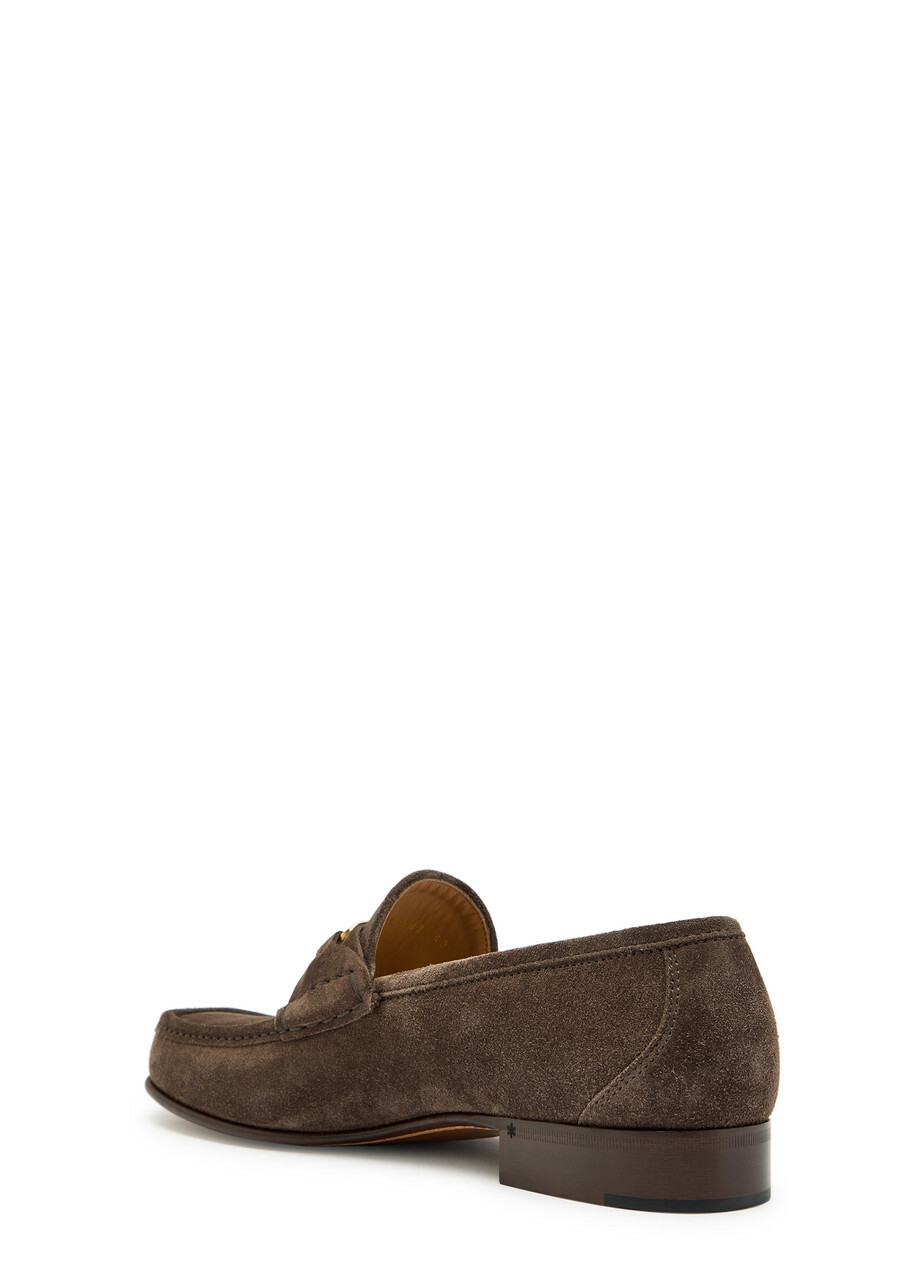 Valentino Garavani Signature Vlogo Suede Loafer Grey