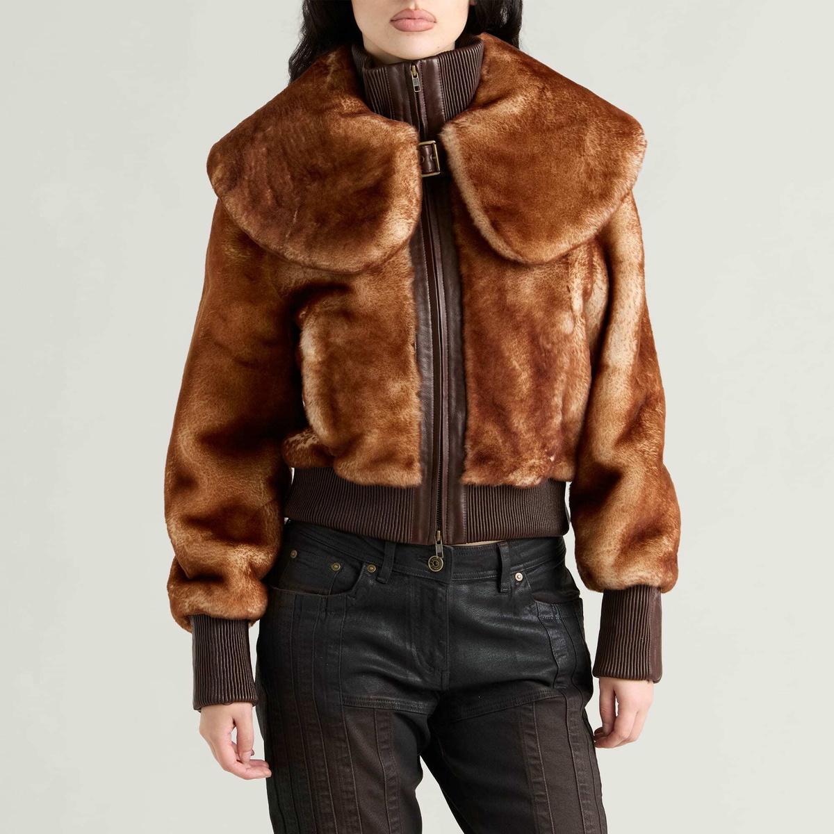 KNWLS Women's ELIZA SHEARLING in Rust