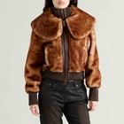 KNWLS Women's ELIZA SHEARLING in Rust