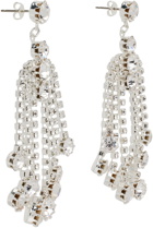 Magda Butrym Silver Crystal Drop Earrings