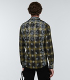 Amiri - Bandana checked cotton-blend shirt